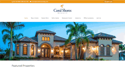 Desktop Screenshot of coralshoresrealty.com